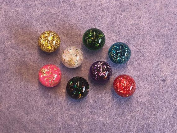 Round Push Pins | Colourful Sparkly Pushpins | Sparkly Tacks | Girly | Notice | Reminder