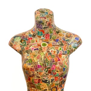 Stamp Mannequin Torso | BEST SELLER | Mannequin | Stamp | Decoupaged Torso | Female