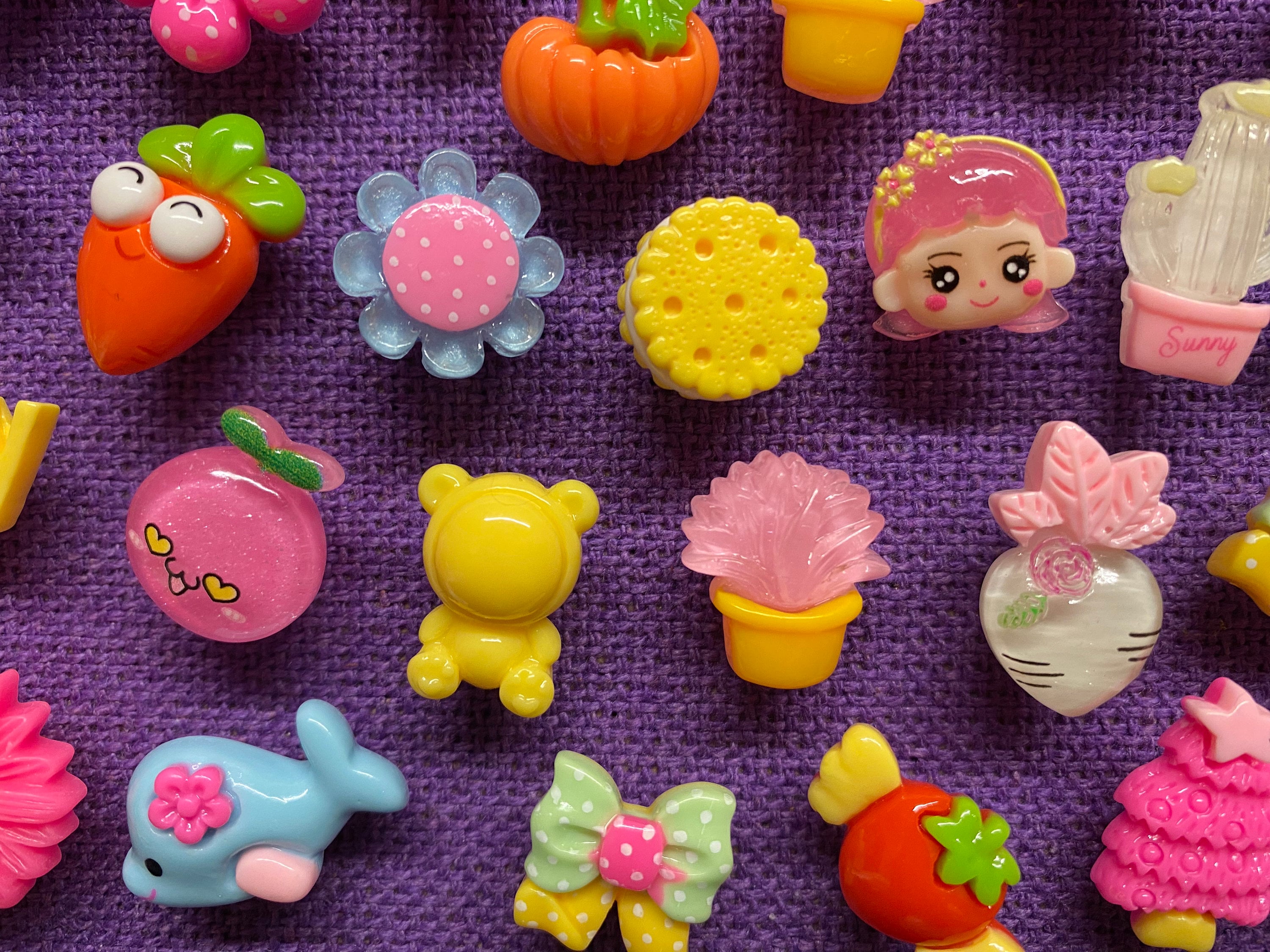 Random Cute Push Pins Kawaii Pushpins Lucky Dip Pins Pink Tacks Cork Board  Tacks Cork Board Pins Notice Board Pins 