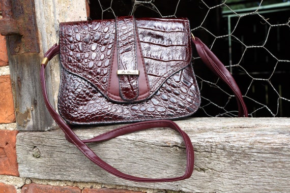 Vintage genuine crocodile handbag - Gem