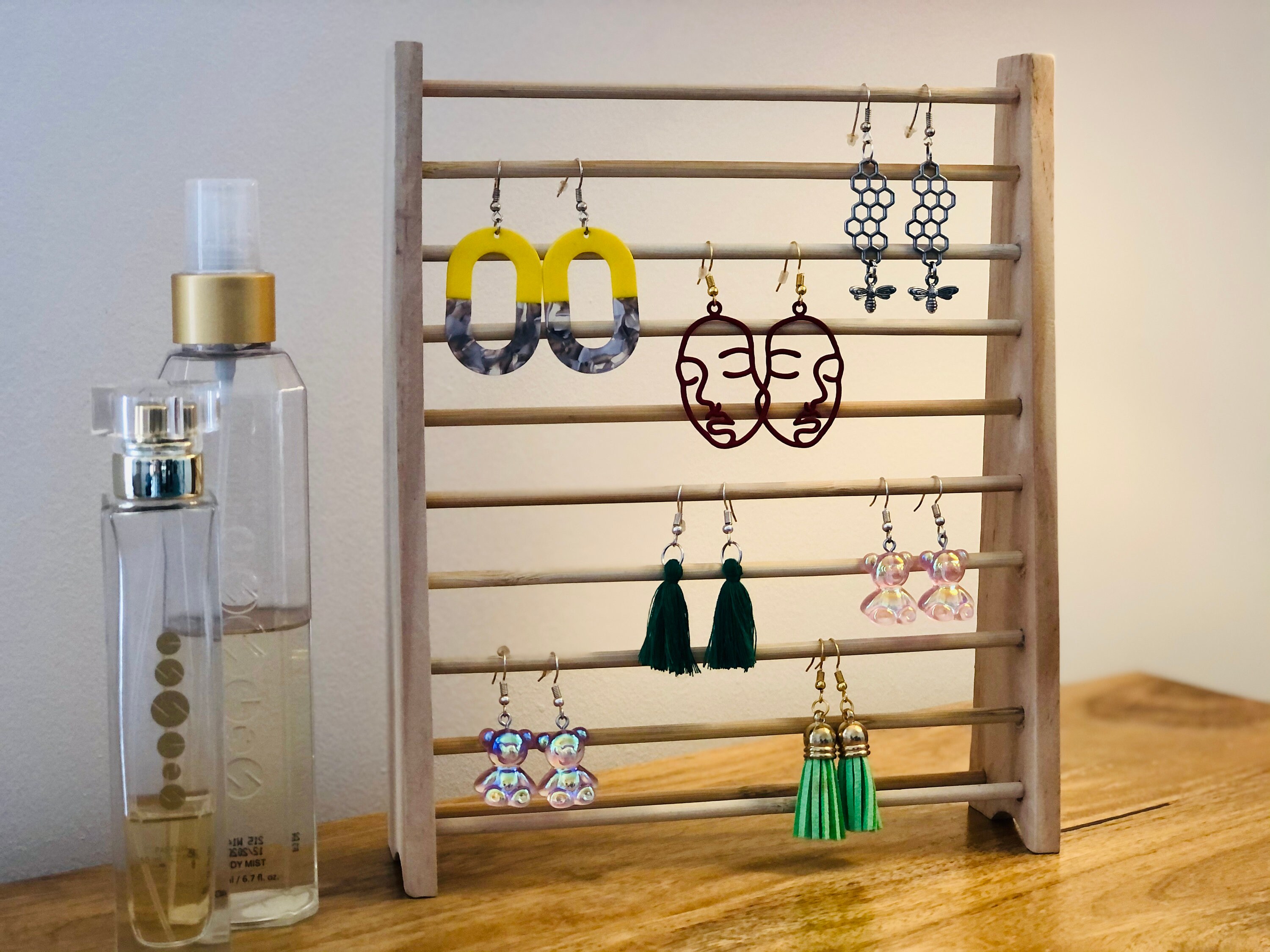 Earring Jewellery Stand Earring Rack Wooden Jewellery Etsy