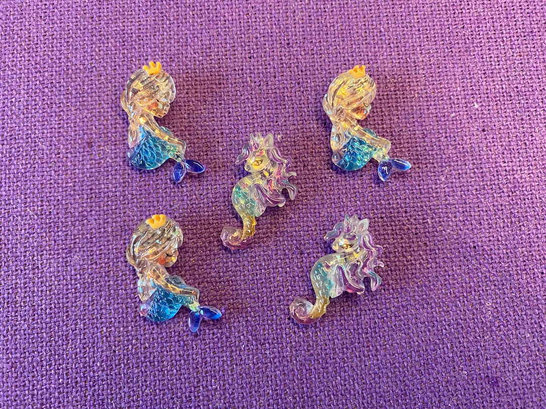 Seahorse Magnets Mermaid Glitter Board Magnets Mermaid Magnetic Board ...