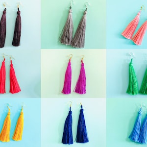 Minimalist Tassel Earrings | Hanging Earrings | Minimalist | Tassel Dangle Earrings | Gift For Her | Modern Earrings