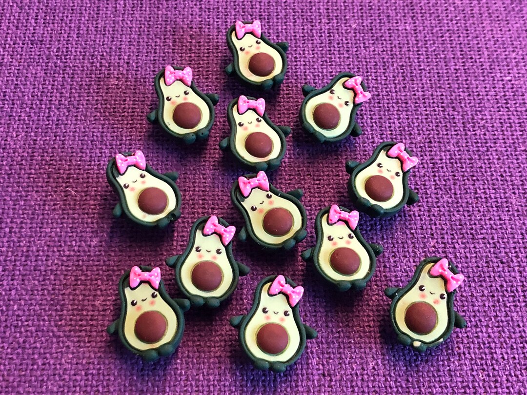 Kawaii Avocado Push Pins | Kawaii Avocado Pushpins | Food Tacks | Food ...
