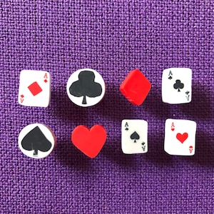 Puntine da disegno con carte da gioco / Puntine da disegno carine / Puntine 3D / Puntine per bacheca di sughero / Puntine per bacheca di sughero / Puntine per bacheca / Puntine per bacheca promemoria