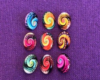 Abstract Print Magnets | Kaleidoscope Pattern Magnets | Colourful Board Magnets | Office Board Magnets | Study Magnets | Fridge Magnets