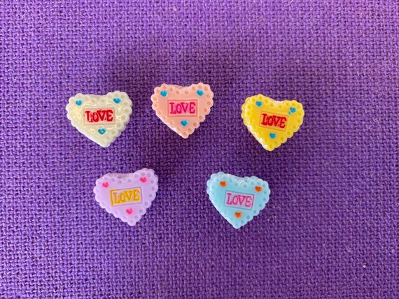 Sweet Love Heart Push Pins | Heart Pushpins | Love Tacks | Cork Board Pin | Cork Board Pins | Notice Board Pins | Reminder Board List Pin