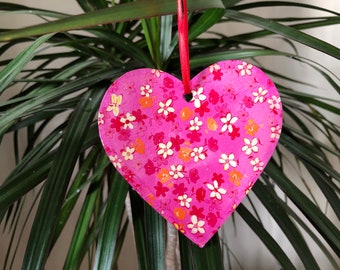 Hanging Heart Decoration | Wooden Heart Decoration | Room Decor | Rustic Heart Decoration | Heart Ornament | Heart on a String |
