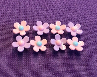 Flower Push Pins | Pink Flower Pushpins | Pink Floral Tacks | Flower Cork Board Tacks | Cork Board Pins | Notice Board Pins | Reminder Board