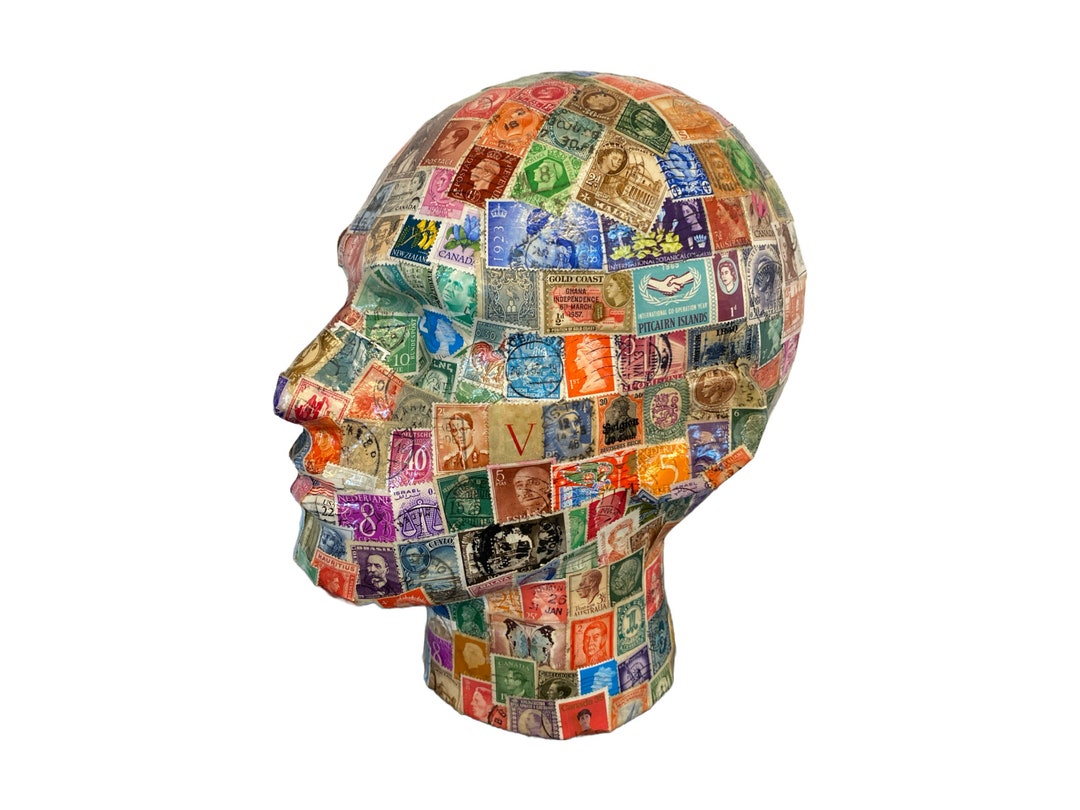 Stamp Mannequin Head Headphone Stand Hat Stand Fascinator Stand Head