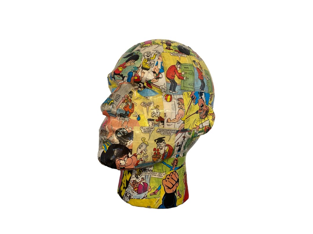 Comic Mannequin Head Headphone Stand Hat Stand Etsy UK