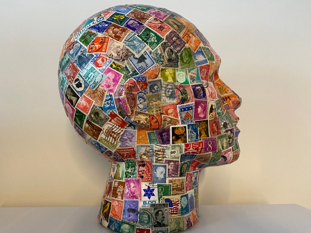 Stamp Mannequin Head Headphone Stand Hat Stand Fascinator Stand Head