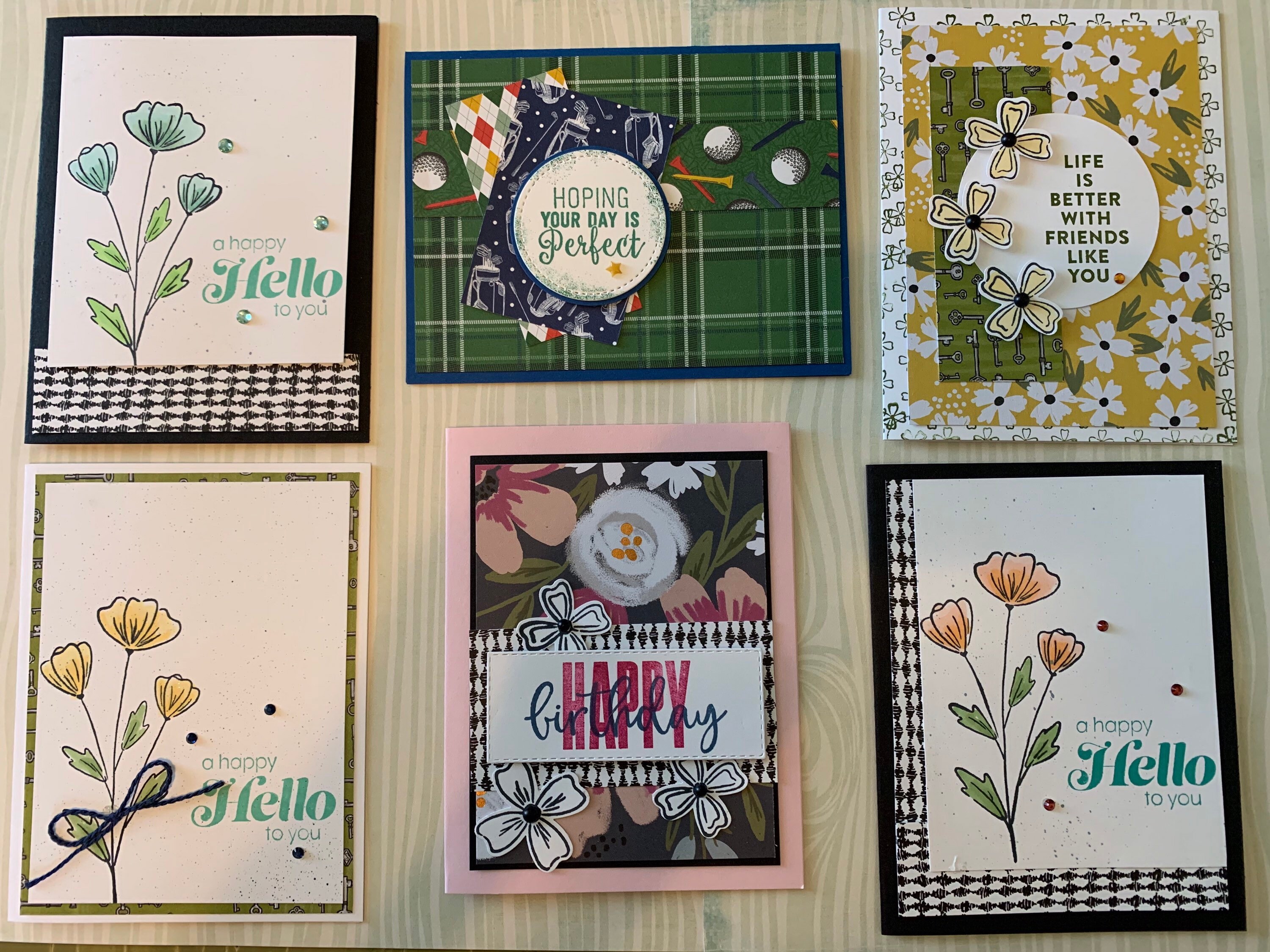 Stampin up Lot of 6 Handmade Cards - Etsy