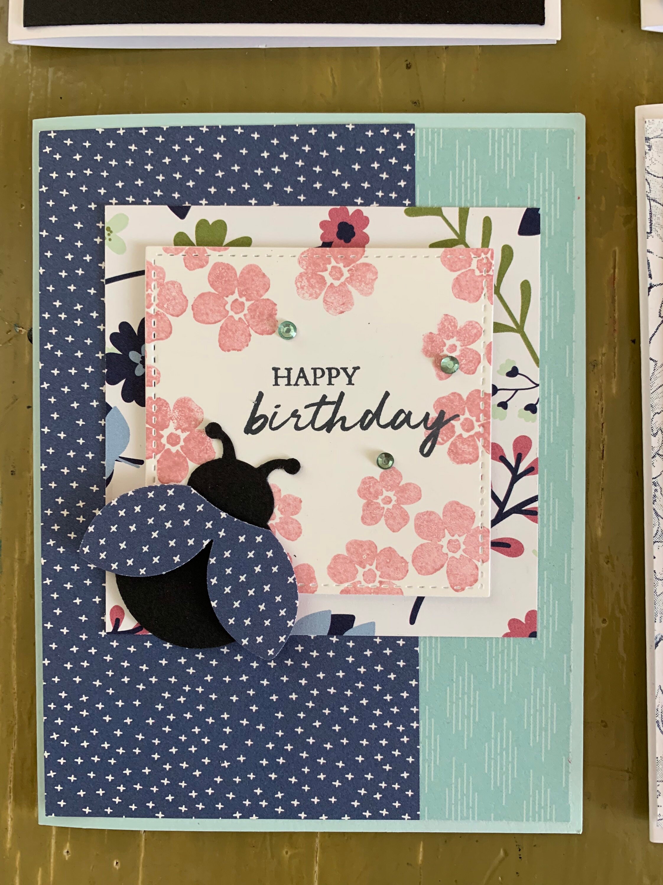 Lot of 4 Handmade Cards Friendship Thinking of You, Sympathy, Thank You ...