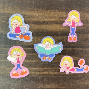 Lizzie McGuire Cartoon Waterproof Sticker | Holographic Sticker | Water Bottle Sticker
