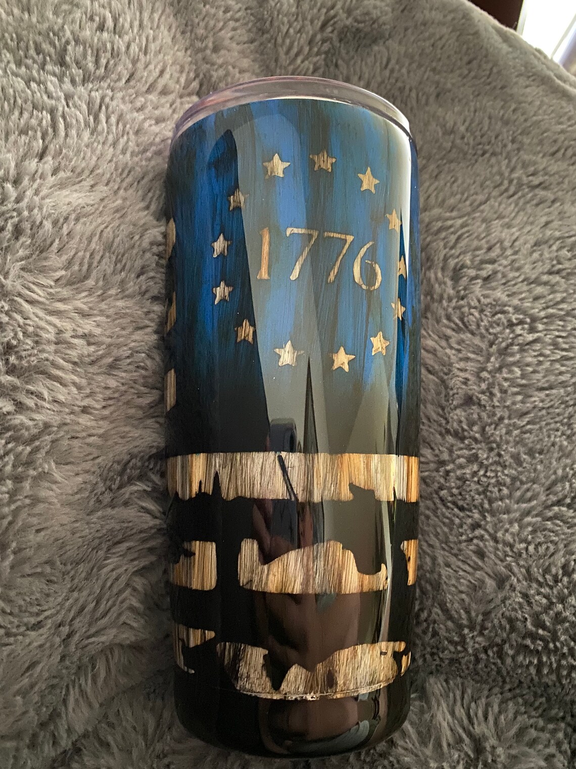 Rustic 1776 American Flag Tumbler - Etsy