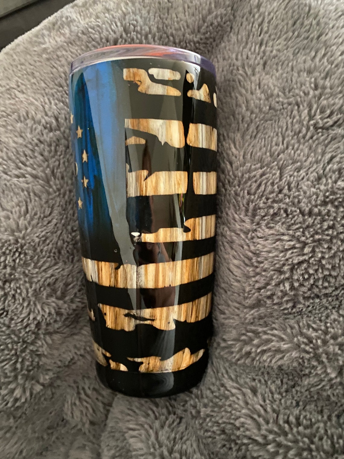 Rustic 1776 American Flag Tumbler - Etsy