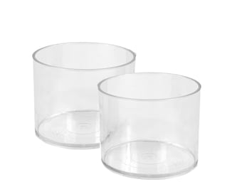Portavelas transparentes (paquete de 80), vasos para velas, portavelas transparentes (paquete de 80), portavelas a granel, vasos para velas a granel