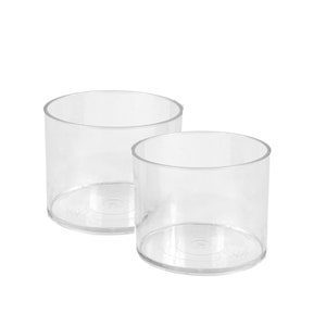 80-Pack CLEAR TEALIGHT HOLDERS, Tealight Cups, Clear Tealight Candle Holders 80-Pack, Bulk Tealight Holders, Bulk Tealight Cups