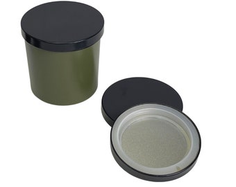 12-PK Tapa pequeña de metal negro para velas / Tapa para hacer velas / Tapa para velas / Tapa negra de metal