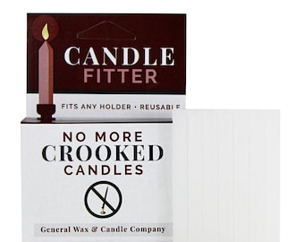 2-PACK Reusable Candle Fitters, Wax Fitters, Tacky Wax, 14 Strips per Packet, No more crooked candles, Wax Candle Fitters