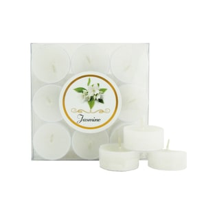 2-Pack TEALIGHT CANDLES, AROMATHERAPY Candles, Scented Tea Lights, Mini Jasmine Luxury Candle Unique Aromatic Gift Idea