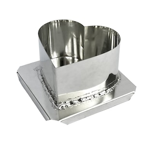 Single Heart Metal Mold 2&quot; x 3.5&quot;