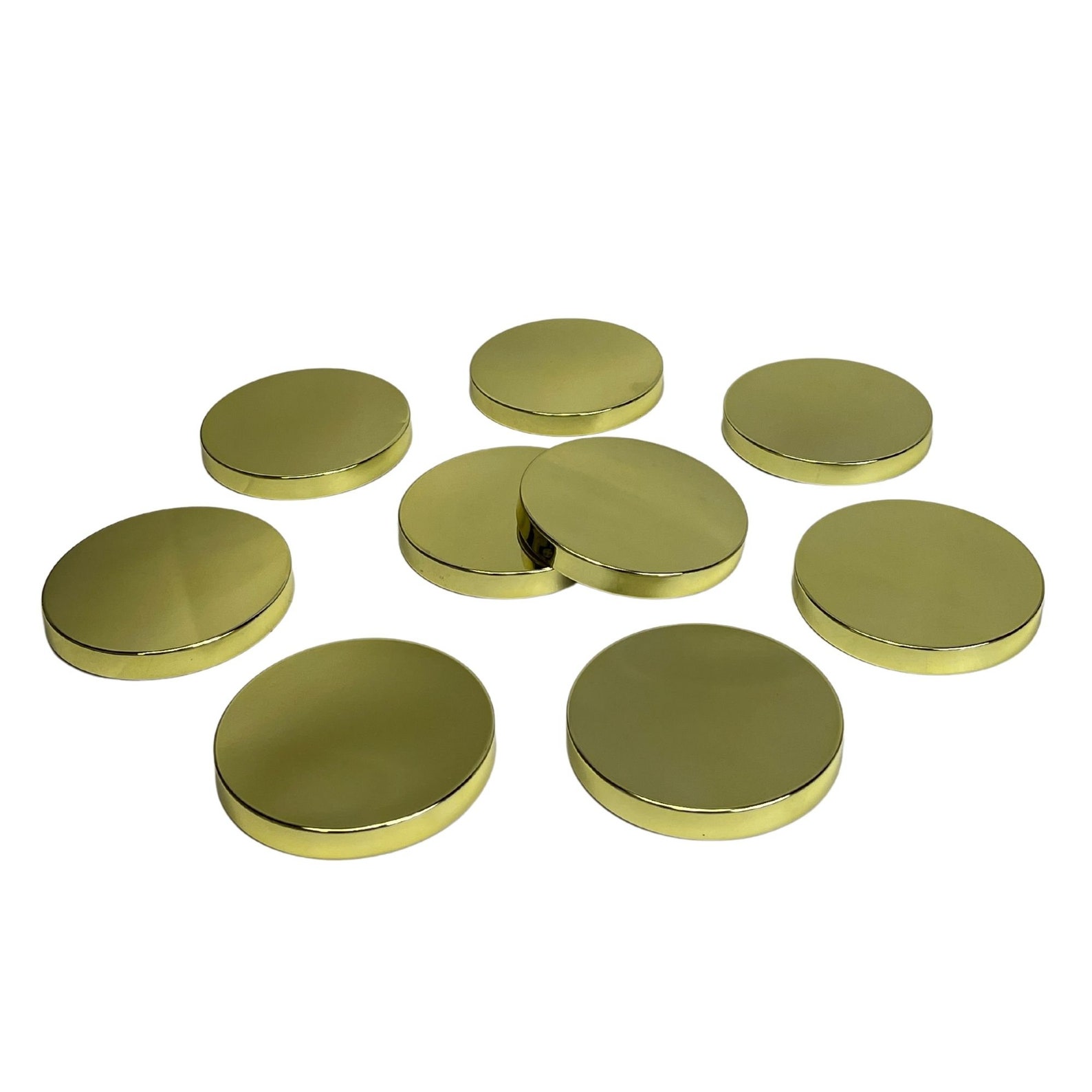 12PK Small Gold Metal Candle Lid Candle Making Lid Candle Etsy