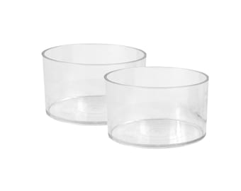 Portavelas transparente, portavelas, tarro de plástico para velas, 80 unidades, vasos vacíos para portavelas, perfectos para decoración de habitaciones