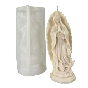 Molde de silicone para estátua da Virgem Maria