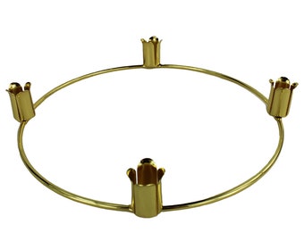 10" Advent Ring • Advent Wreath • Taper Holder • Fits 7/8" Tapers • Tapers sold separately