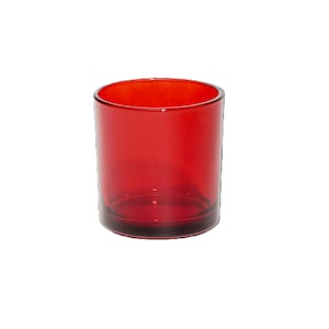 12-PACK 9.5oz. Passion Red Candle Jars, Glass Candle Vessels, Bulk Candle Jars, Pack of 12 Red 9.5oz Modern Candle-Making Jars