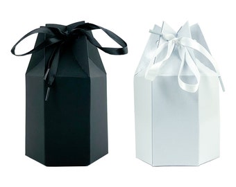CANDLE PACKAGING, Candle Gift BOX, Gift Box Empty, Pack of 12 Large Alexa Candle Gift Bag with Simple One-Piece Fold and Tuck Construction