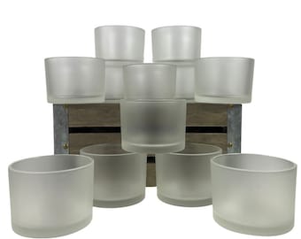 12-pk 15 oz. BELLA Dish Candle Vessel Frosted