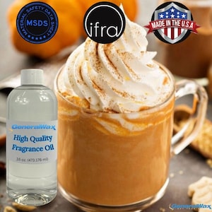 16oz. Pumpkin Delight Candle Fragrance Oil, Soap Fragrance, Diffuser, Vegan Fragrance, Premium Fragrance Oil, Candle Making