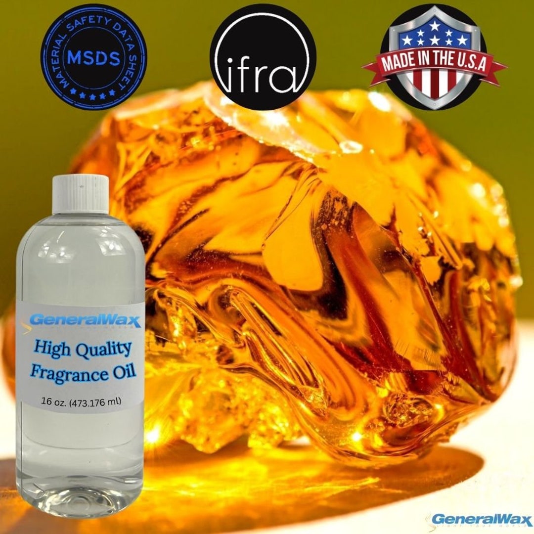 16oz. Amber Candle Fragrance Oil, Soap Fragrance, Diffuser, Vegan