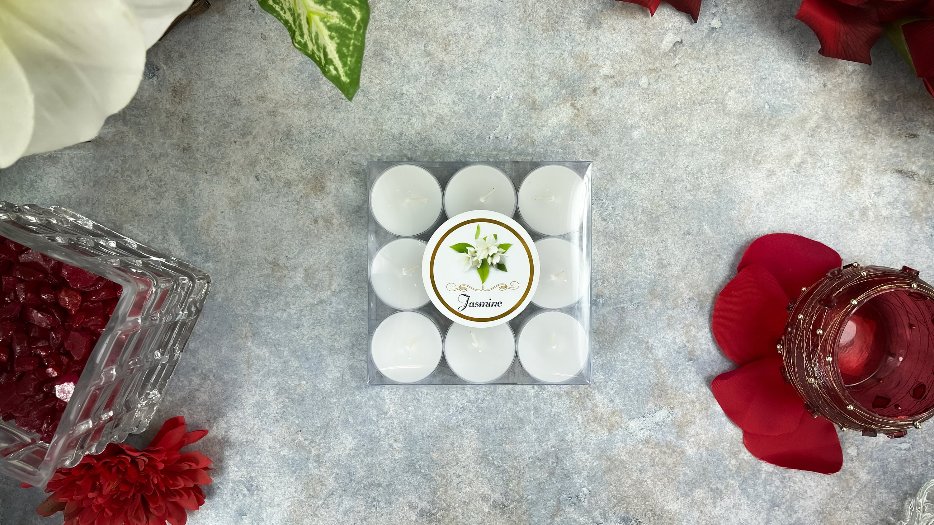 Jasmine Scented Tealight Candle 9pk Etsy