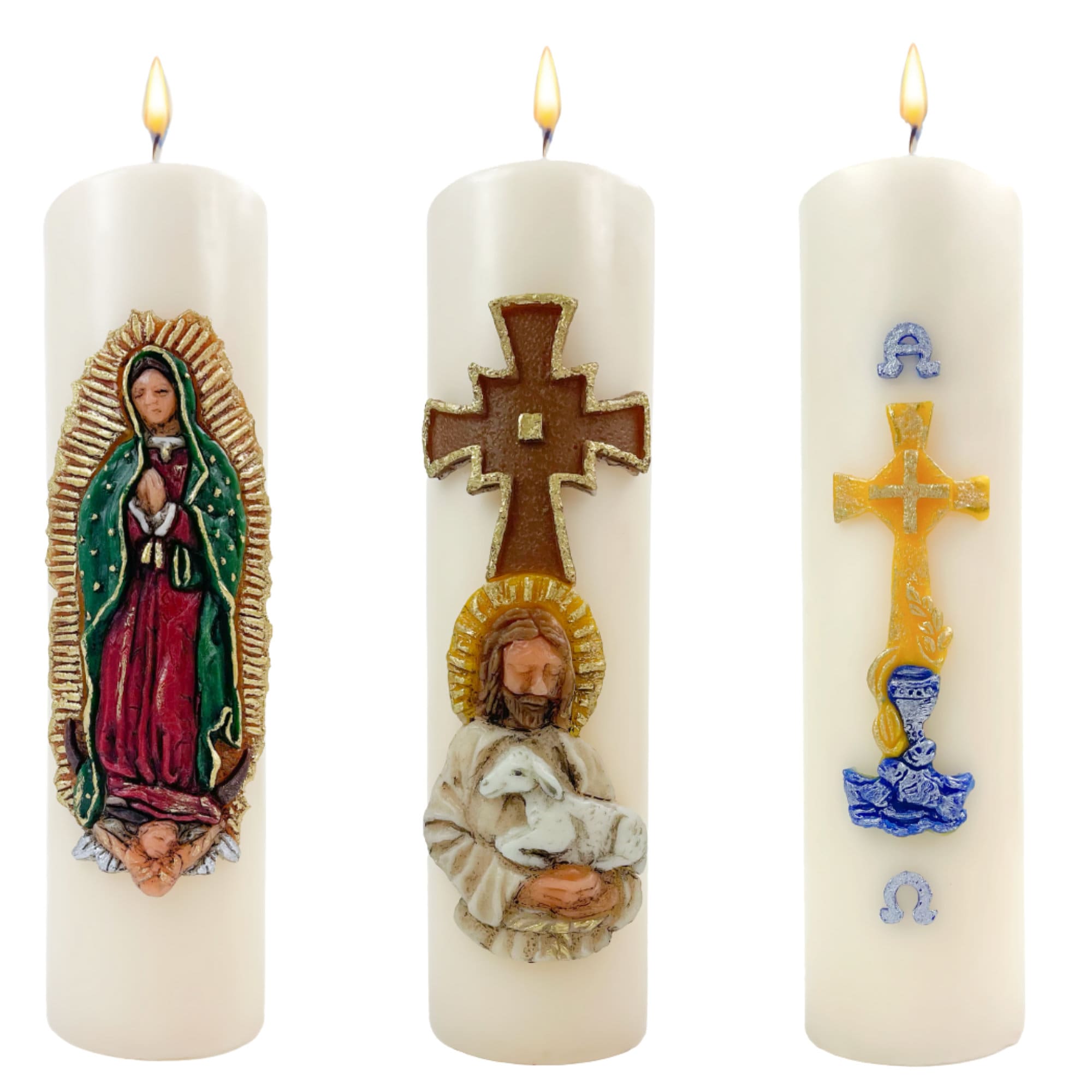 Candele Cera D'Api Naturali - 30 Pezzi Multicolore, No Fumo, Profumo Miele