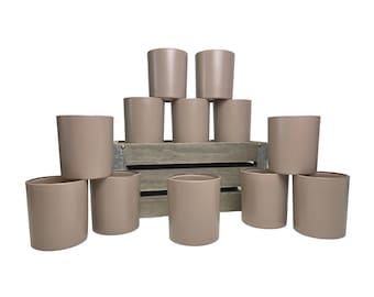 Glazen kaarsenpot, kaarsenhouders, LEGE KAARSPOTEN, betaalbare 12-pk 14 oz Dulce de Leche glazen waxkaars voor thuis, perfect voor interieurdecoratie