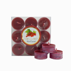 2er-Pack TEELICHTKERZEN, AROMATHERAPIE-Kerzen, Duftteelichter, Mini Red Currant Luxuskerze Einzigartige Aromatische Geschenkidee
