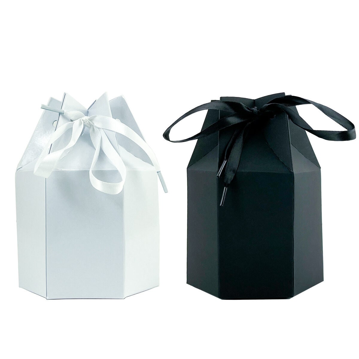 20pz Scatole-Lanterna a casetta con manico in corda porta bomboniera confezione regalo (BIANCO