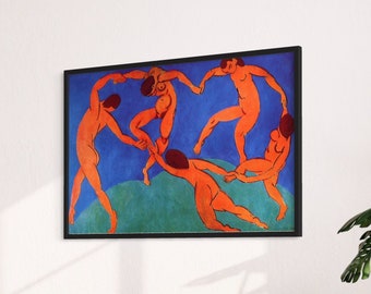 Henri Matisse Dance Canvas Wall Art Print / Framed Poster Print, Modern Fauvism Art Exhibition Reproduction, Home Wall Decor