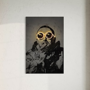 Mac Miller Neon Canvas Wall Art / Poster Print, Rap / Hip Hop Music Modern Decor, Fan Gift Idea