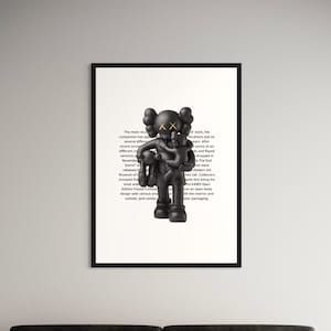 Lienzo decorativo de Kaws Clean Slate Figure / Impresión de póster de Kaws, póster de Hypebeast, impresión de arte moderno, decoración para el hogar y la oficina