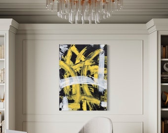 Industrial Abstract Wall Art Canvas / Poster Print, Modern Art Print, Accentuate Contemporary Painting