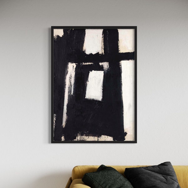 Franz Kline Third Avenue, 1954: Canvas Wall Art/Poster Print – Abstract Expressionism, Timeless Home & Office Decor