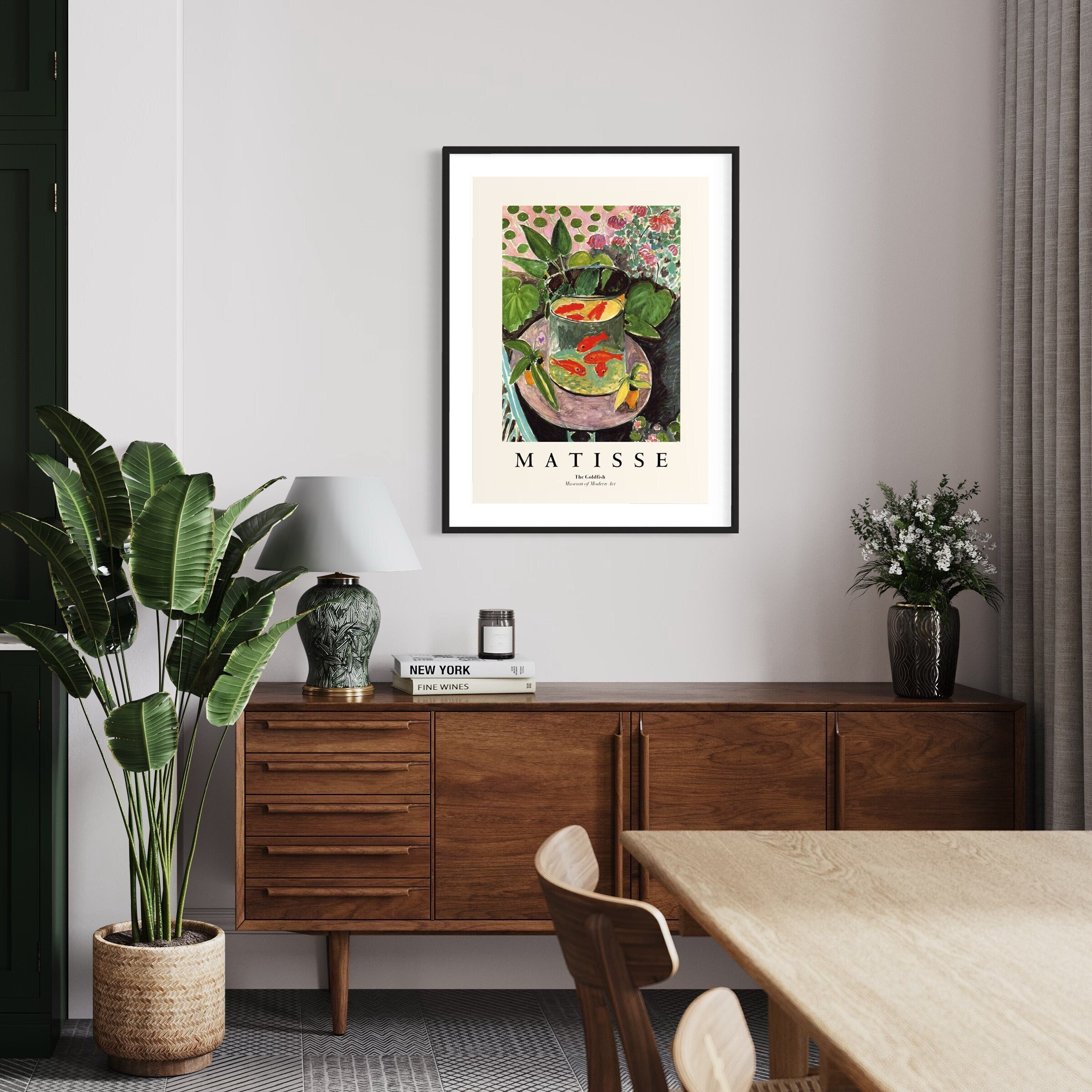 Henri Matisse The Goldfish Canvas Wall Art Poster Print, Printed Modern Impressionism Exhibition Art Reproduction