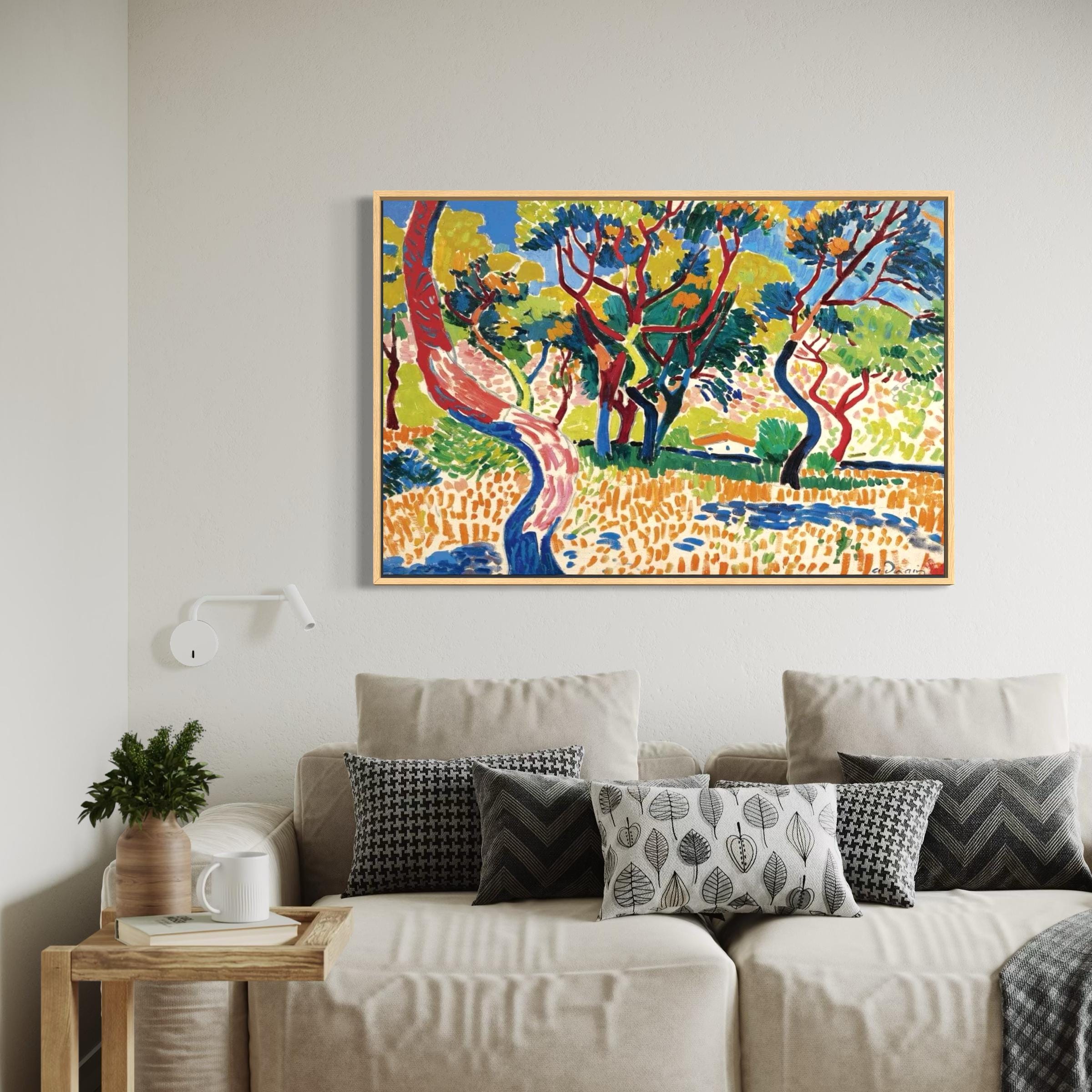 Andre Derain Fauvism Wall Art Framed Canvas / Poster Print Trees