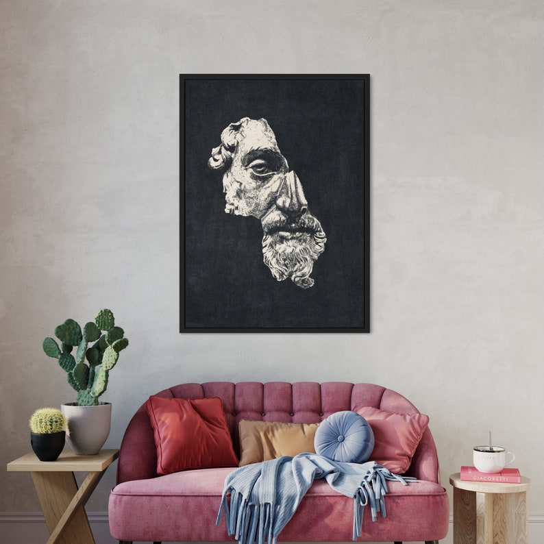 Cuadro de Marco Aurelio Antonino Augusto para pared, decoración moderna para el hogar y la oficina, póster de filosofía estoica, idea para regalo. imagen 2