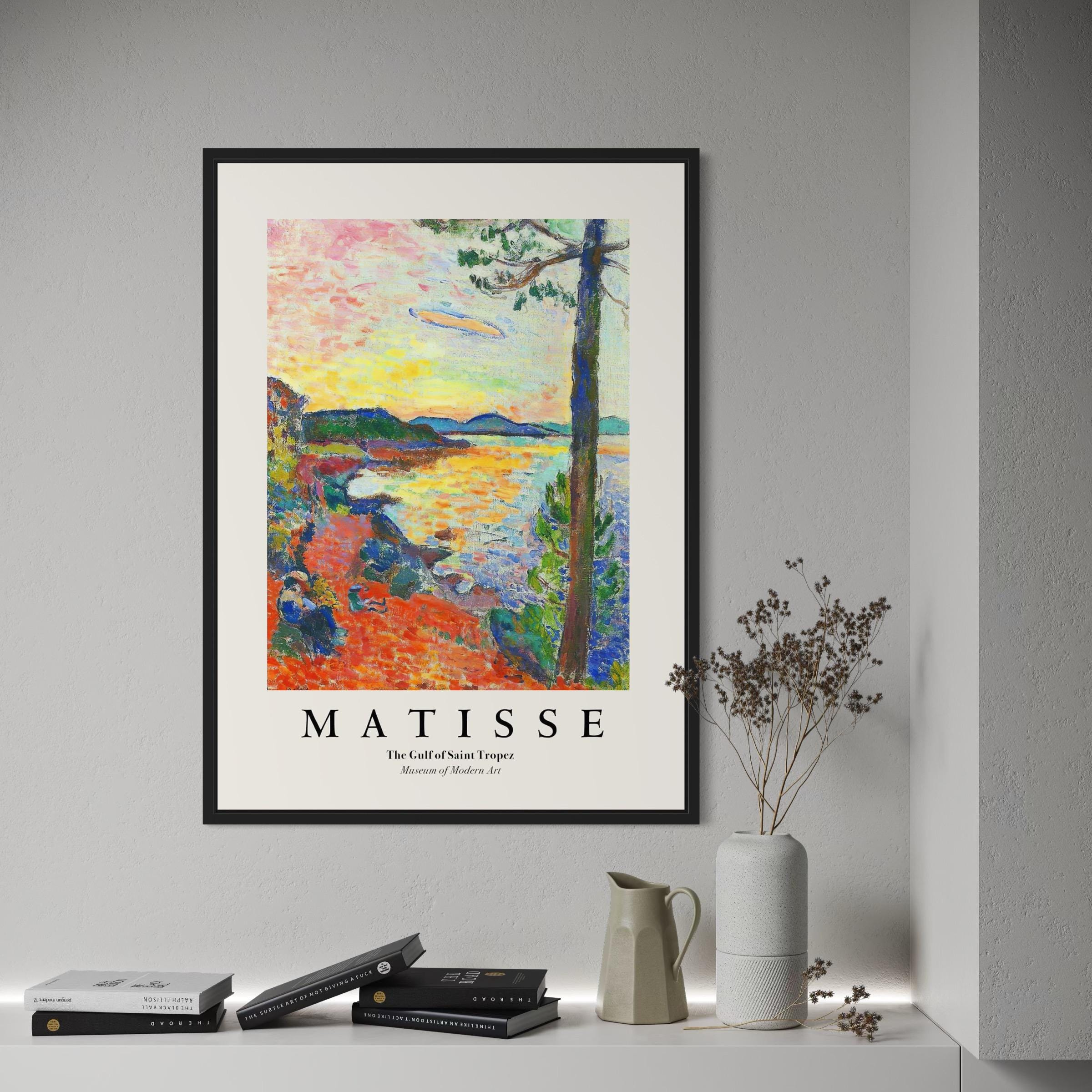 Henri Matisse The Gulf of Saint Tropez Canvas Wall Art | Poster Print, Museum Art Exhibition Reproduction, Gift Idea